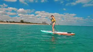 Florida Van Life - First Time Paddle Boarding - Miami Adventures