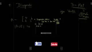 Diagonalizable matrix Solution with shorts tricks #maths  #uttarakhandpolytechnic by vinit