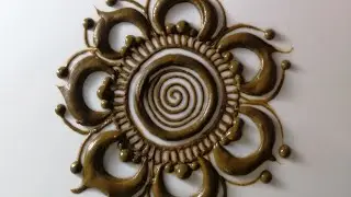 mehndi flower tutorial.