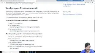 Set Default Git user name and and email in Windows