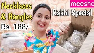 Meesho Rakhi Special Jewellery Haul / Meesho Necklaces, Earrings and Bangles Haul / Neema