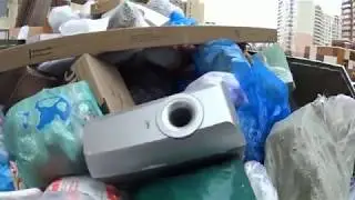 Мои находки в мусорных баках! Электроника прямо в коробках!