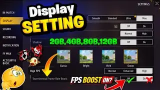 free fire display settings | Pro Player Display Setting | Free Fire New Setting | free fire setting