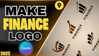 how to make finance logo design in canva | logo design tutorial |