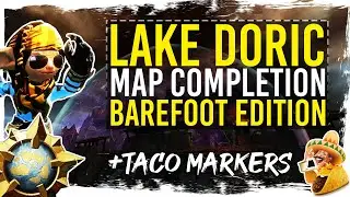 Guild Wars 2 - Lake Doric Map Completion (Non-Mount) with TacO Markers