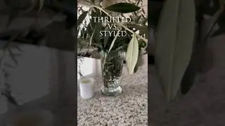 THRIFT vs STYLED 🌿 #thrifted #decoratingideas #thrifthaul #thrifting #homedecorideas #homedecor