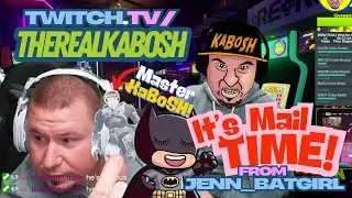 TheRealKaBoSH Twitch Stream Mail Day! Live Unboxing | Snacks, Stickers, Custom Shirts!