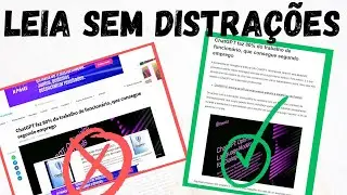 Leia textos sem distrações com a extensão Reader Mode