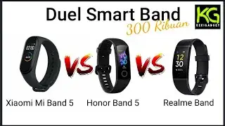 Duel Berat Smart Band 300 Ribuan! Xiaomi Mi Band 5 vs Honor Band 5 vs Realme Band!