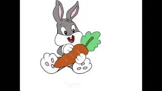 Kid Bugs Bunny Doodle (finger Drawing) iPad Pro