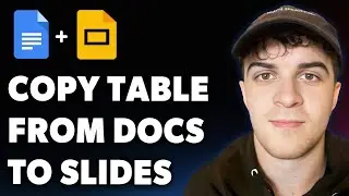 How to Copy a Table From Google Docs to Google Slides (Full 2025 Guide)