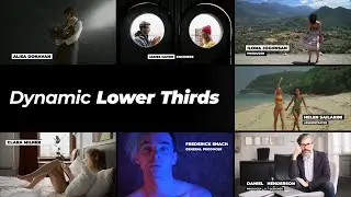 Dynamic Lower Thirds | After Effects, Premiere Pro and FCPX Video Template