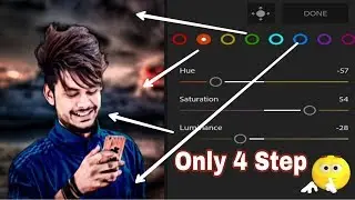 How To Use Lightroom Mix Tool | Lightroom 4 step cb editing tricks |picsart editing zone |