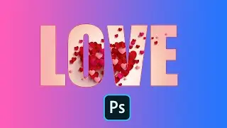 How to Put Image In Text In Adobe Photoshop - Urdu & हिंदी