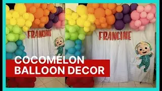 COCOMELON BALLOON GARLAND DECOR | How to Make Balloon Garland | Tutorial Video | Decorate with Me
