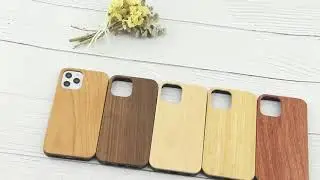 Wooden craft mobile phone case.