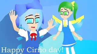 (Happy Cirno Day!) Year-Round Absorbed Curiosity (Snowball Butterfly arrangement)