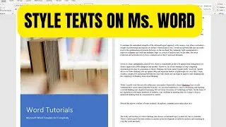 How to Style Text in MS Word - Advanced Font & Formatting Guide!