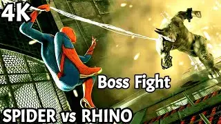 SPIDER-MAN VS RHINO BOSS FIGHT | 4K ULTRA HD | MILES MORALES | Part 15 Walkthrough