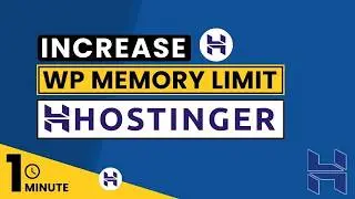 How To Increase Wp Memory Limit In Hostinger 2024 | Increase WordPress Memory Limit