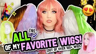 🌈 ALL of my FAVORITE WIGS (in my collection of 100+ WIGS😱 ) & Reviews! 🌈💖✨
