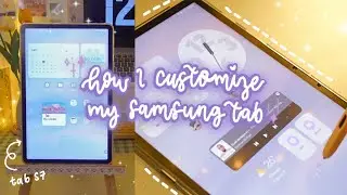 how to have a simple & aesthetic samsung tab 2023🪻 (tab s7 ft. one ui 5.1)
