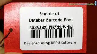 Barcode-Generator-Software: Entwerfen und drucken Barcode-Etikett mit Databar Barcode-Font