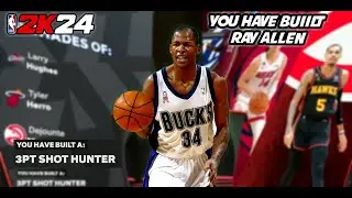 BEST GUARD BUILD | THIS 3 POINT SHOT HUNTER WITH A 92 3 BALL IS DOMINATING THE REC ON NBA 2K24