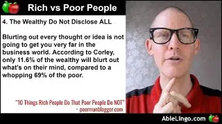 🍎 Rich People vs Poor People | Analyze Text | English Lesson