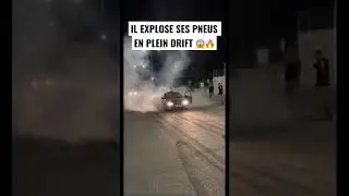 Il explose ses pneus en plein drift 😱🇵🇹🔥 #rasso #bmw #boiserie #portugal #run #burnout #flamme