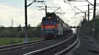 Приветливый ВЛ80С-2656 с грузовым составом