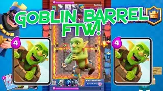 Clash Royale - CLUTCH BATTLES #1 - GOBLIN BARREL FTW!