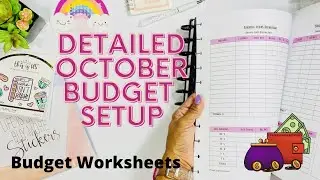 DETAILED SETUP OF MY OCTOBER 2021 BUDGET PLANNER | BUDGETING FOR BEGINNERS |  BUDGET BY PAYCHECK