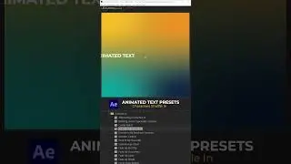 After Effects - Animated Text Presets - Characters Shuffle In 