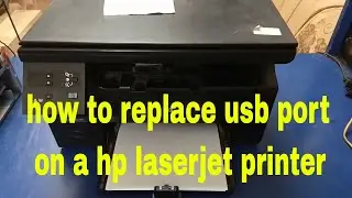 how to replace usb port on hp laserjet printer
