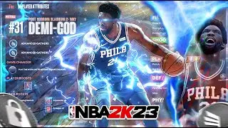 GAMEBREAKING 7'1 CATFISH JOEL EMBIID DEMIGOD BUILD WILL BE BANNED IN NBA2K23! | REAL JOEL EMBIID |