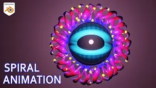 How to Create Spiral Animation with Geometry Nodes Blender 3.0 - Blender Tutorial