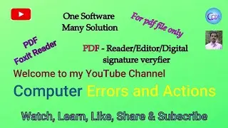 pdf reader | pdf editor | foxit reader | merge pdf file | convert to pdf |how to verify digital sign