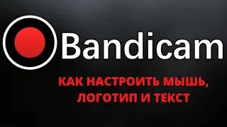 КАК НАСТРОИТЬ МЫШЬ, ЛОГОТИП И ТЕКСТ В BANDICAM.