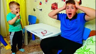 ПЕРВАЯ ДВОЙКА ВЛАДА!!! КУДА СПРЯТАТЬ ДНЕВНИК? Веселая история для детей от Влада и Андрея