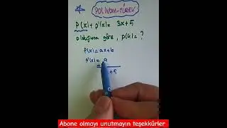 Polinom Türev 