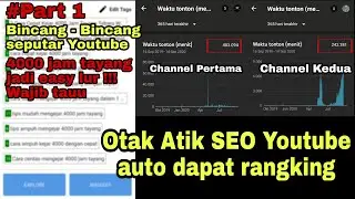 OTAK ATIK SEO YOUTUBE || Auto dapat rangking lurrr