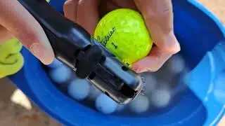 Asmr of Scrubbing Mud Off of Golf Balls