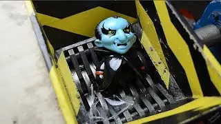 Crushing Halloween Toys - Shredding Halloween Gadgets - Slime kids toys  - Shredder experiment