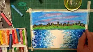 Very Easy Simple Island Drawing Oil Pastels Drawing Timelapse by Aydın ve Sanat