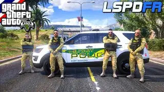 GTA V - LSPDFR มาเป็นตำรวจในเกม GTA V ทหารตำรวจ มากับเพื่อนวิ่งไล่จับผู้ต้องหา Military Police #267