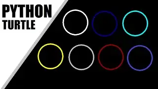 Python Turtle - Automatic color change of Circle | Automatic Fill Color in Circle By 