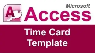 WSI - Microsoft Access Time Card Database Template