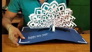 Peacock pop-up  card | How to make Pop Up Card DIY Tutorial
