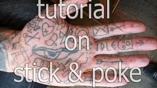 tutorial on stick & poke | пособие по битью партаков